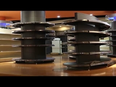 Οβάλ σχήμα στυλ Εμφάνιση σούπερ μάρκετ Στάσου μονόπλευρο Εμφάνιση παντοπωλείου Ρίχτρα