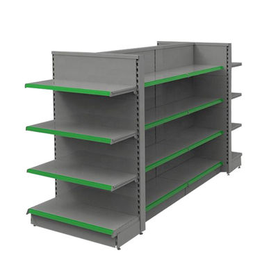 Αγορά Metallic Supermarket Gondola Shelving 5-Shelf Retail Display Rack online manufacture
