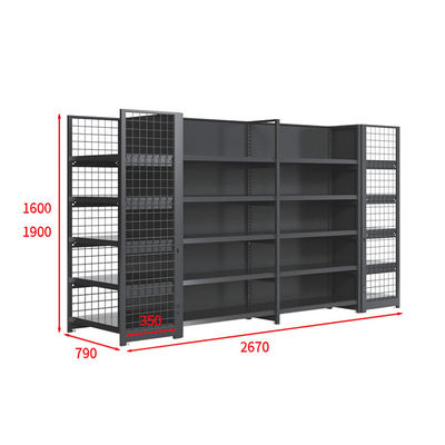 Αγορά Single-Sided Supermarket Shelf 5-Tier Galvanized Metal Retail Display online manufacture