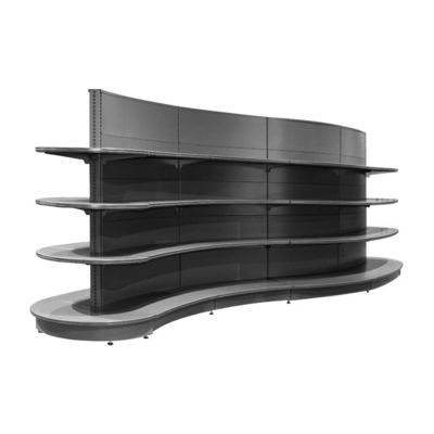 Αγορά Double-Sided Supermarket Shelves 5-Tier Metallic Gondola Rack online manufacture