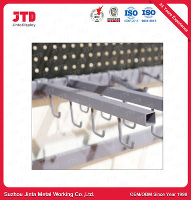 Αγορά Γκριζόλευκος γάντζος μορφής Λ για τα εξαρτήματα επίδειξης υπεραγορών online manufacture