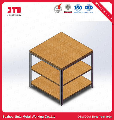 150kgs ξύλινη τοποθετώντας σε ράφι μονάδα MDF 3 ράφι μετάλλων επίδειξης σειρών